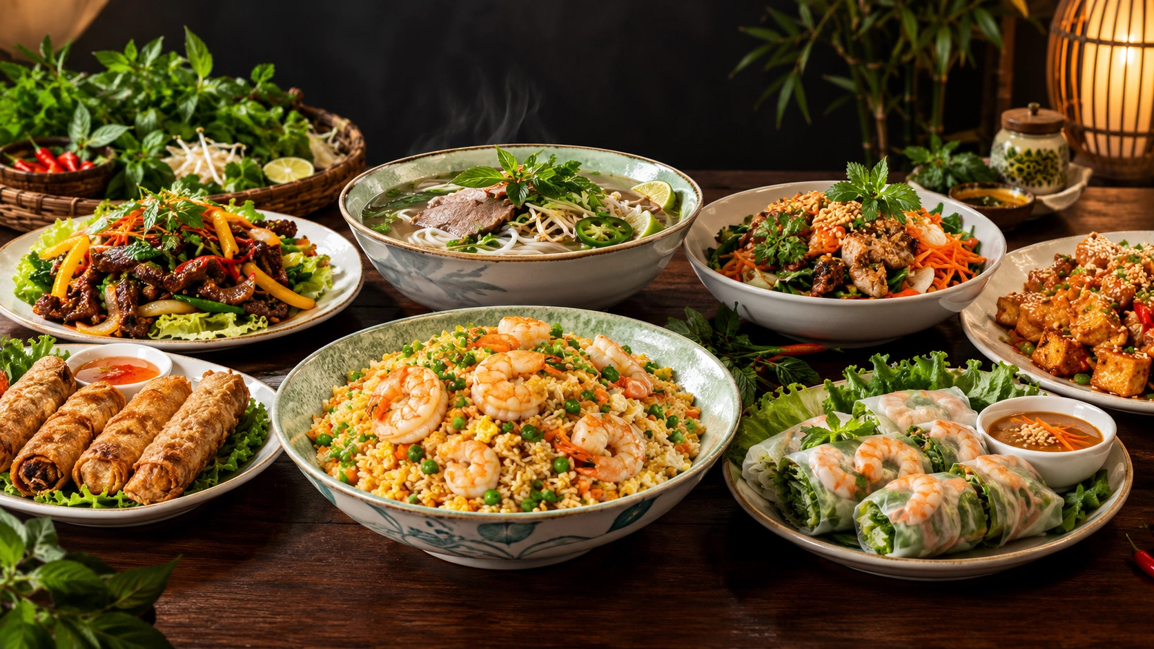 Authentic Vietnamese dishes at Shawnessy Vietnamese Restaurant in Calgary, AB